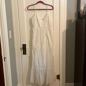 Banana Republic white maxi dress